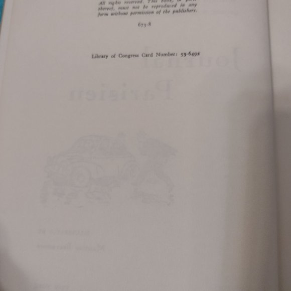 JOURNAL PARISIEN, 1st Ed. 1955, French language book - vintage rare - Picture 3 of 4